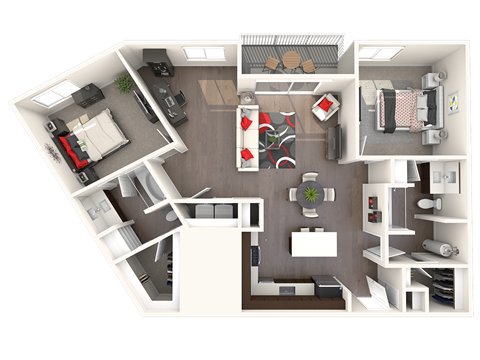 Renaissance_2 Bed 2 Bath_Copernicus Floor Plan